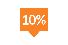 10% icon.